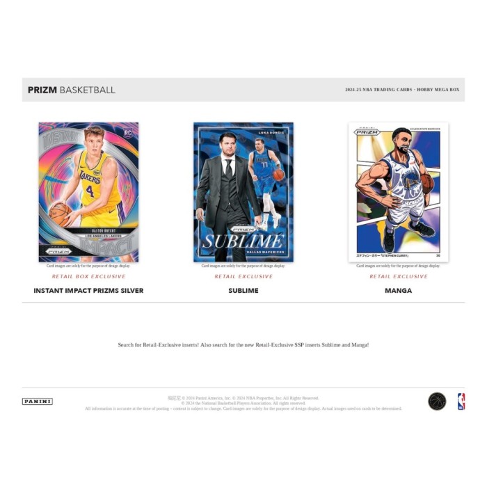 2024-25 Panini NBA Prizm Hobby Mega Box (Green Ice)