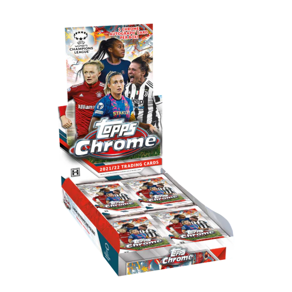 2021/22 Topps UEFA Women's Champions League Chrome Soccer Hobby Box