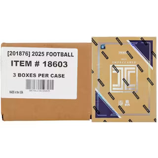 2025 Panini Impeccable Football Hobby 3 Box Case