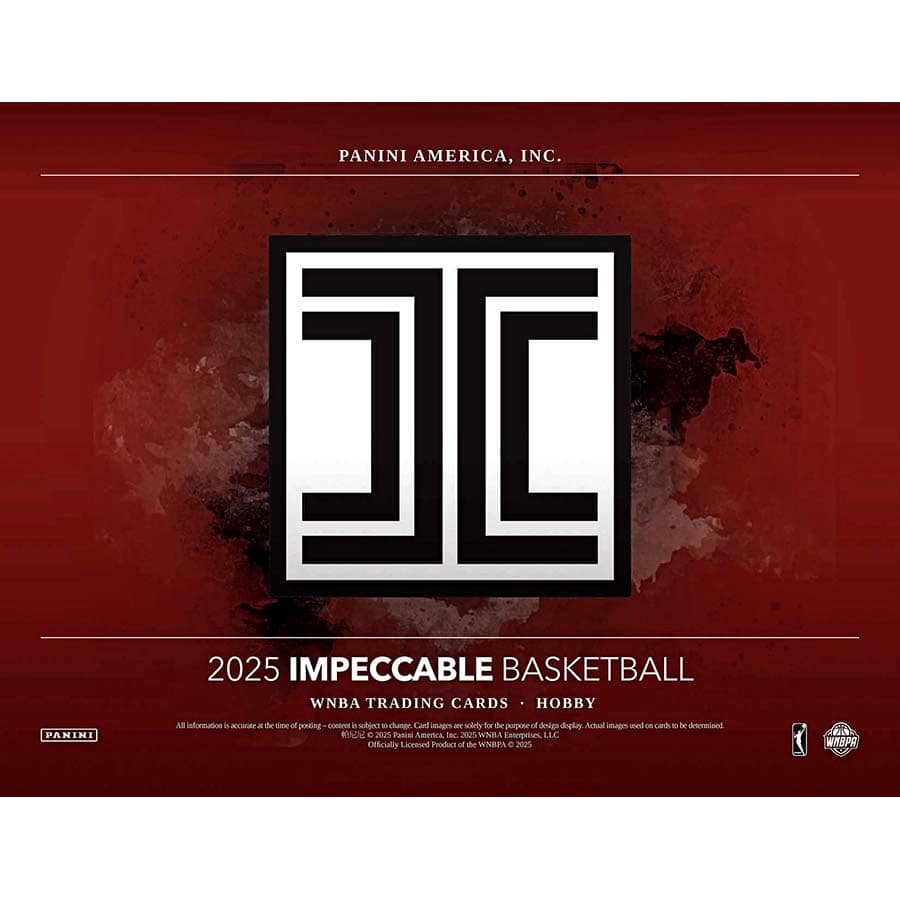 2025 Panini Impeccable WNBA Hobby 3 Box Case