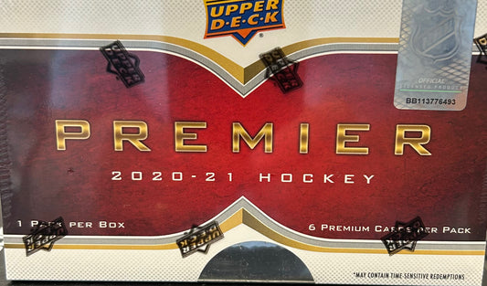 2020-21 Upper Deck Premier Hockey Hobby Box