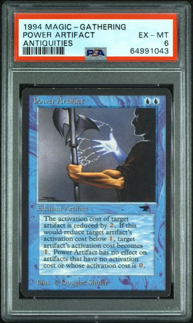 1994 mtg cards 1994 Magic: The Gathering Power Artifact Antiquities PSA 6 – DJ's Cards and Comics