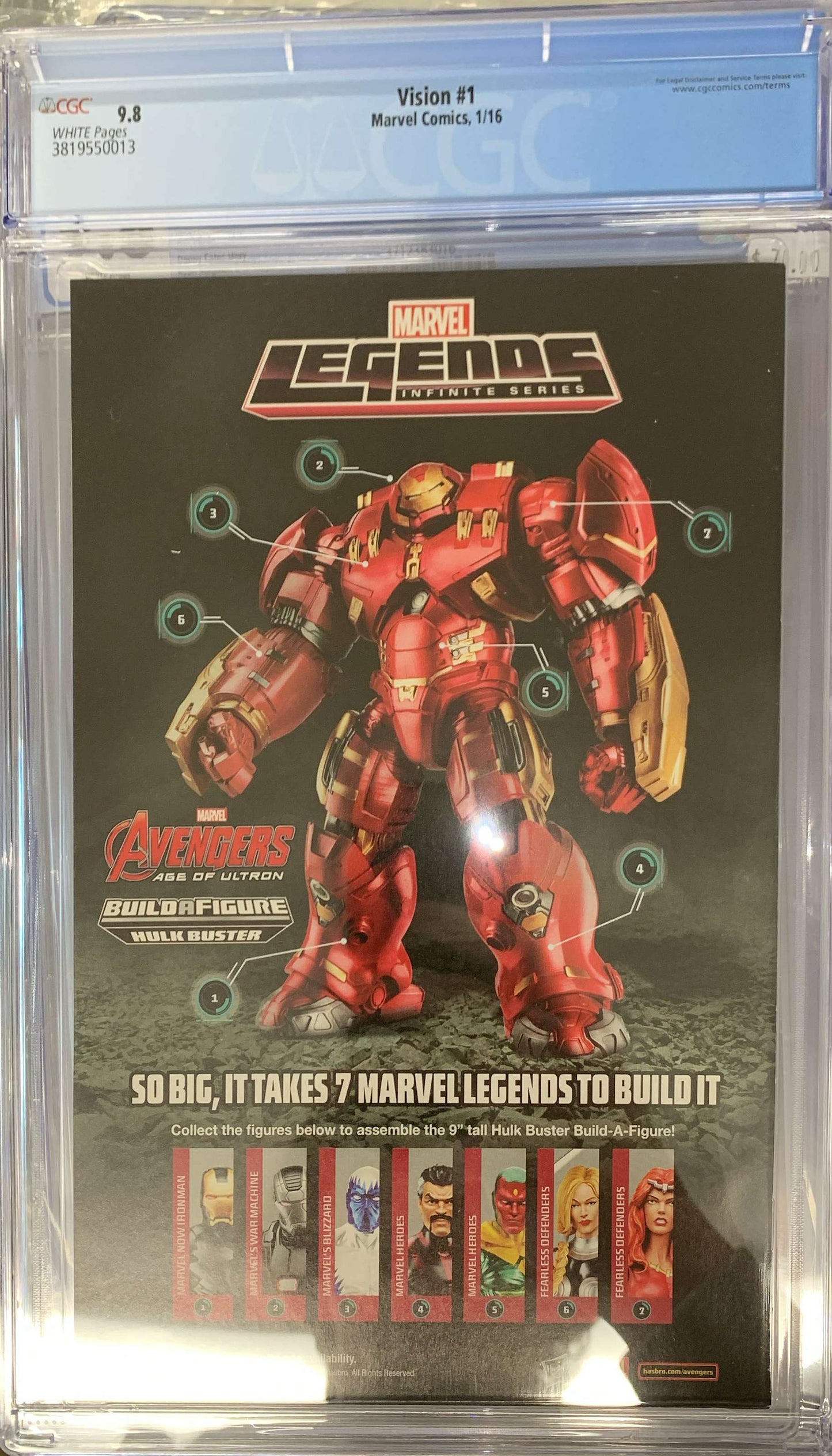 Vision #1 CGC 9.8 White Pages (2016)