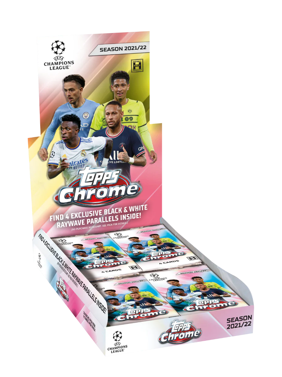 2021/22 Topps UEFA Champions League Chrome Soccer Hobby Lite Box