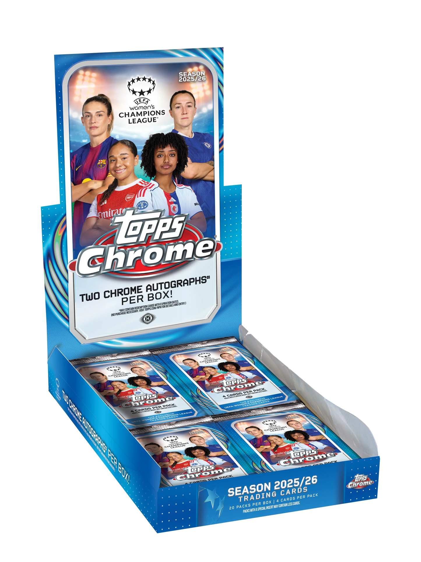 2025/26 Topps Chrome Women's UEFA Champions League Soccer Hobby Box