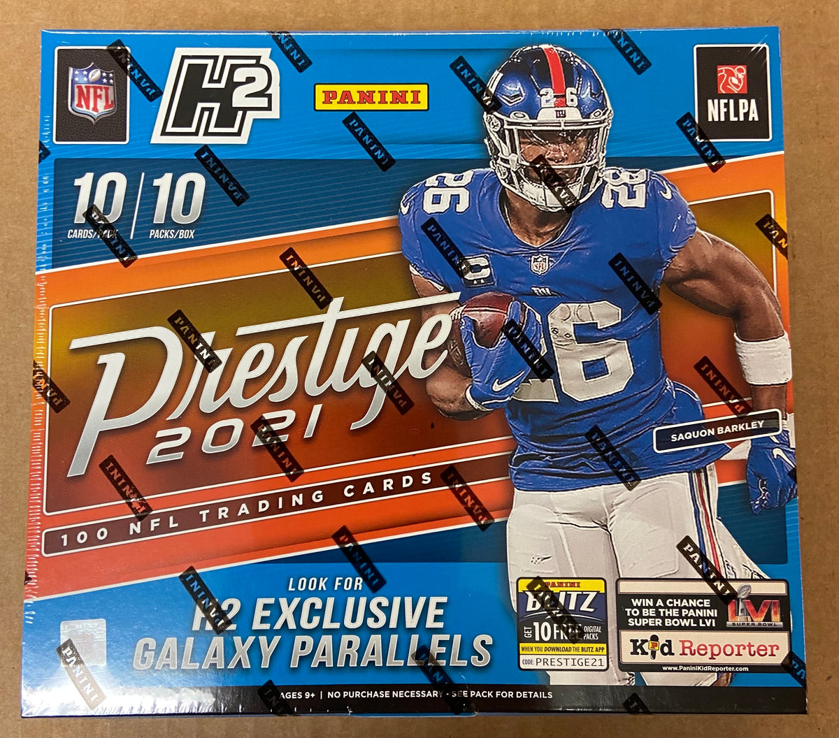 2021 Panini Prestige Football H2 Hobby Hybrid Box (Galaxy