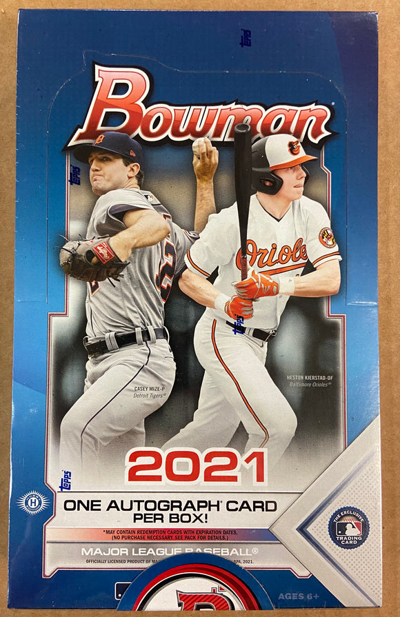 2021 Baseball Bowman Hobby Box Factory Sealed