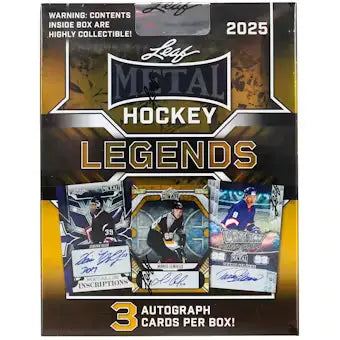 2025 Leaf Metal Hockey Legends Hobby Box