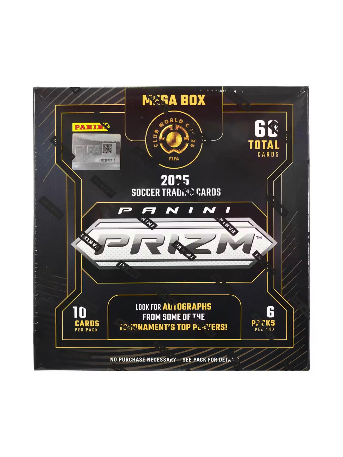 2025 Panini Prizm FIFA Club World Cup Soccer Mega Hobby Box