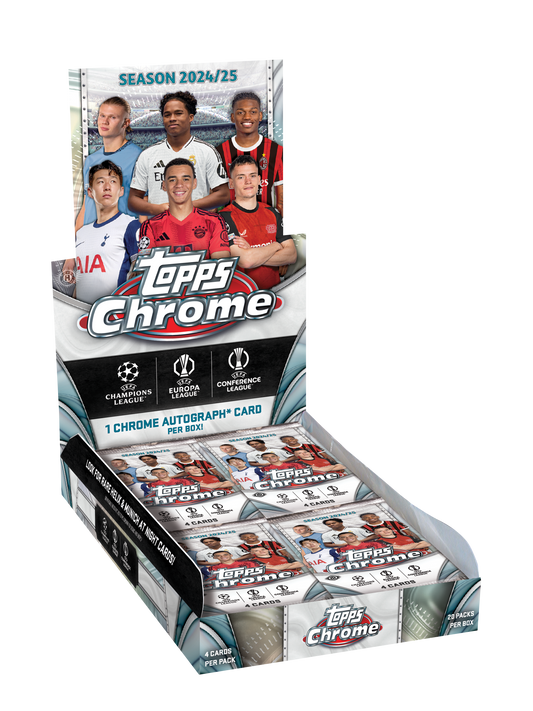 2024-25 Topps Chrome UEFA Club Competitions Soccer Hobby Box