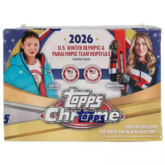 2026 Topps Chrome U.S. Olympics 7-Pack Blaster Box
