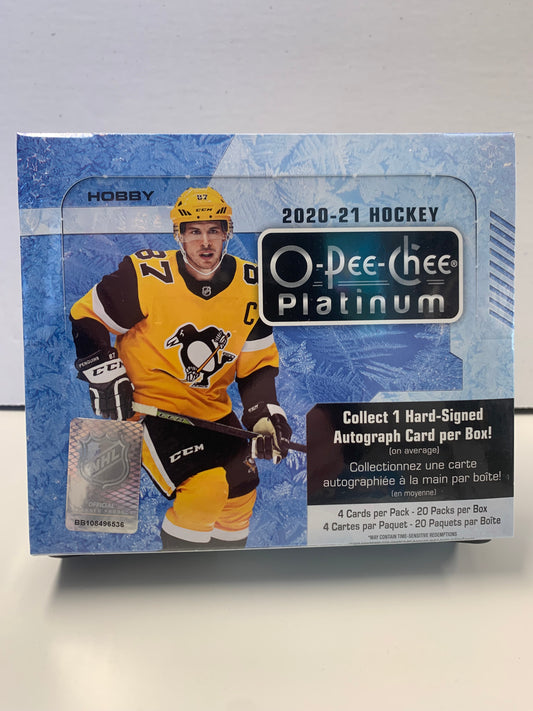 2020-21 Upper Deck O-Pee-Chee Platinum Hockey Hobby Box