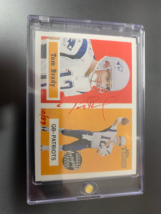 2002 Topps Heritage Real One Red Ink /57 On Card Auto