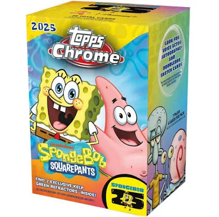 2025 Topps Chrome Spongebob 25th Anniversary Blaster Box