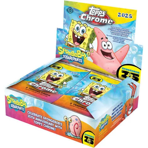 2025 Topps Chrome Spongebob 25th Anniversary Hobby Case