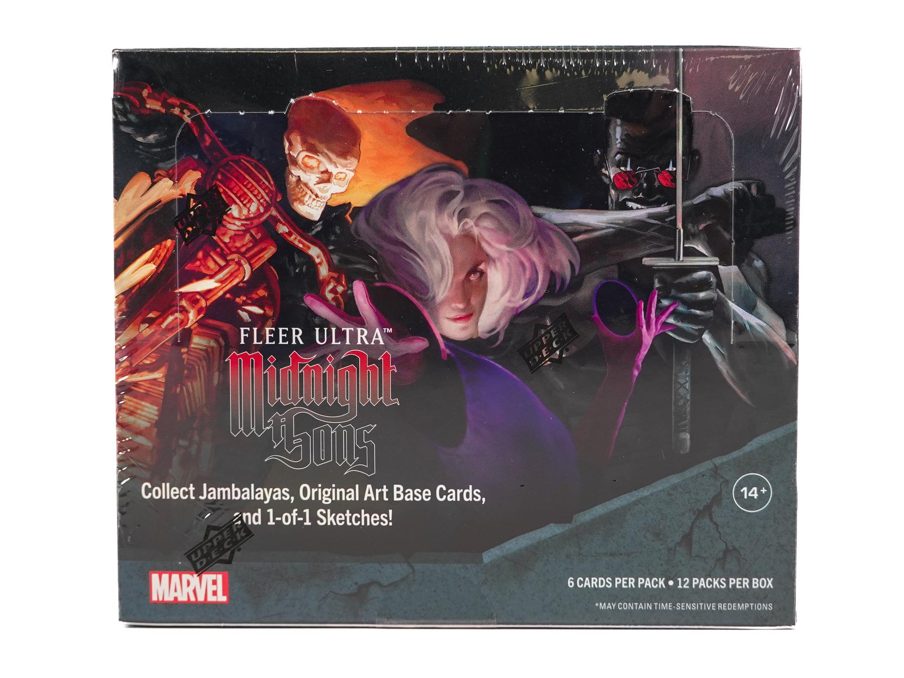 2023 Upper Deck Marvel Fleer Ultra Midnight Sons Trading Cards Hobby Box