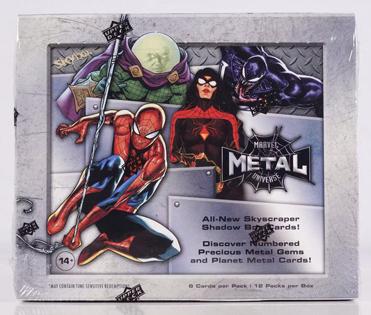 2022 Upper Deck Marvel Spider-Man Metal Universe Trading Cards Box