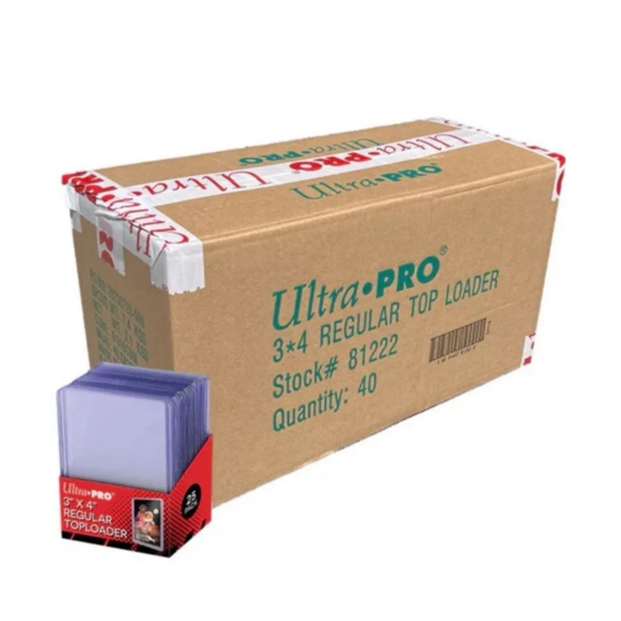 Ultra PRO - Regular Series 3"x4" Toploaders Case of 1000 (40 Sealed 25ct Packs)