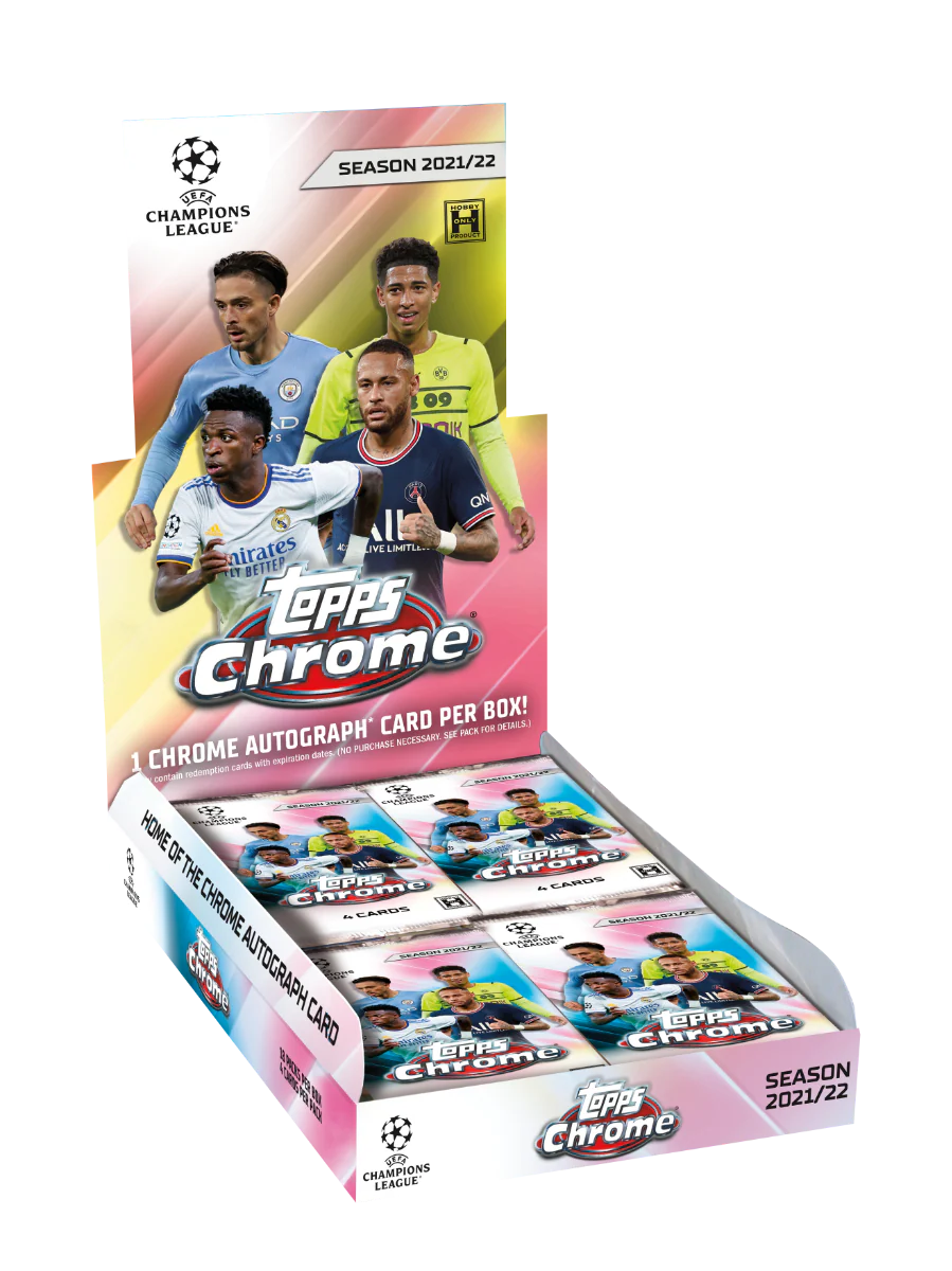 2021/22 Topps UEFA Champions League Chrome Soccer Hobby Box