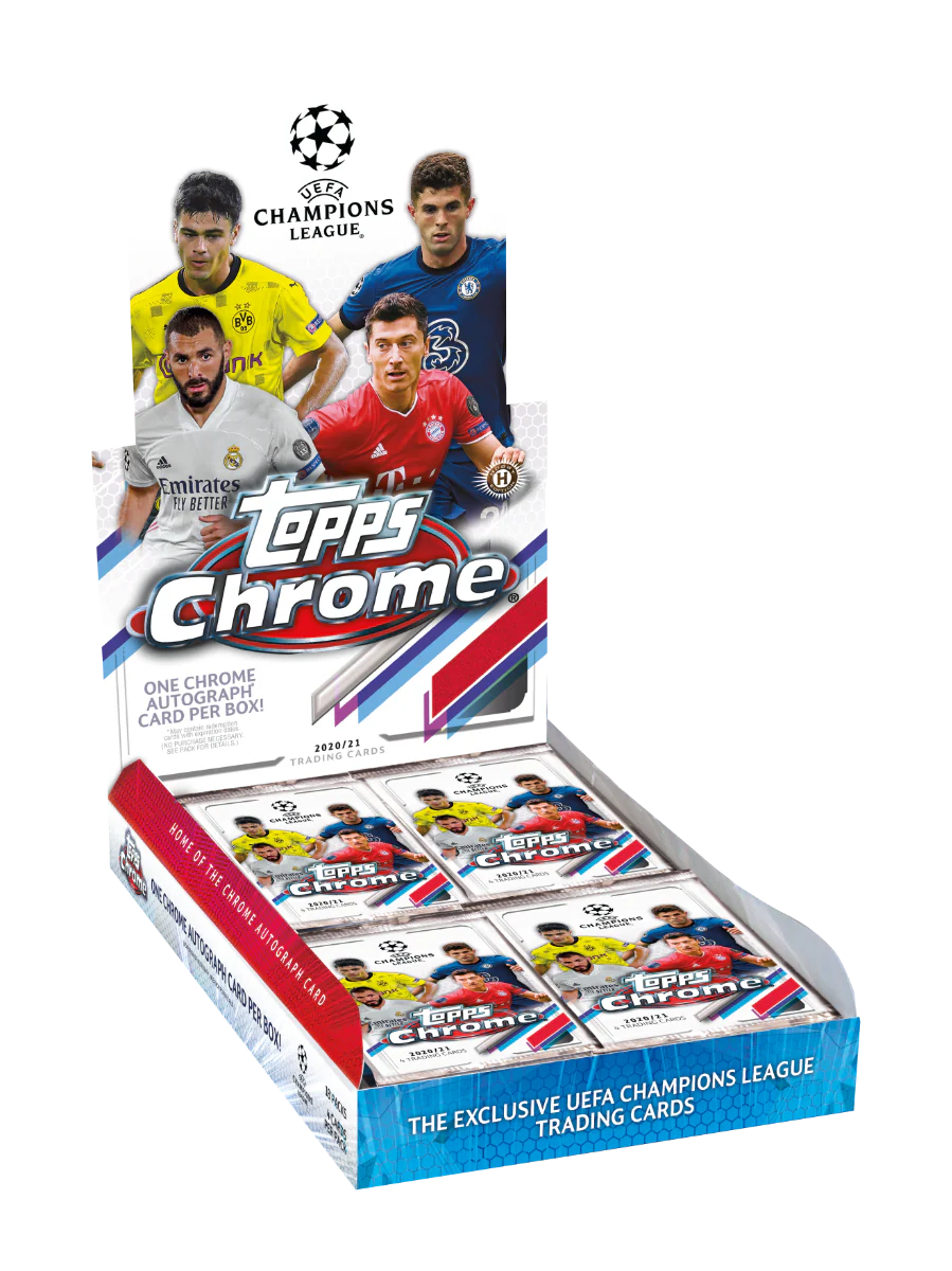 2020/21 Topps UEFA Champions League Chrome Soccer Hobby Box