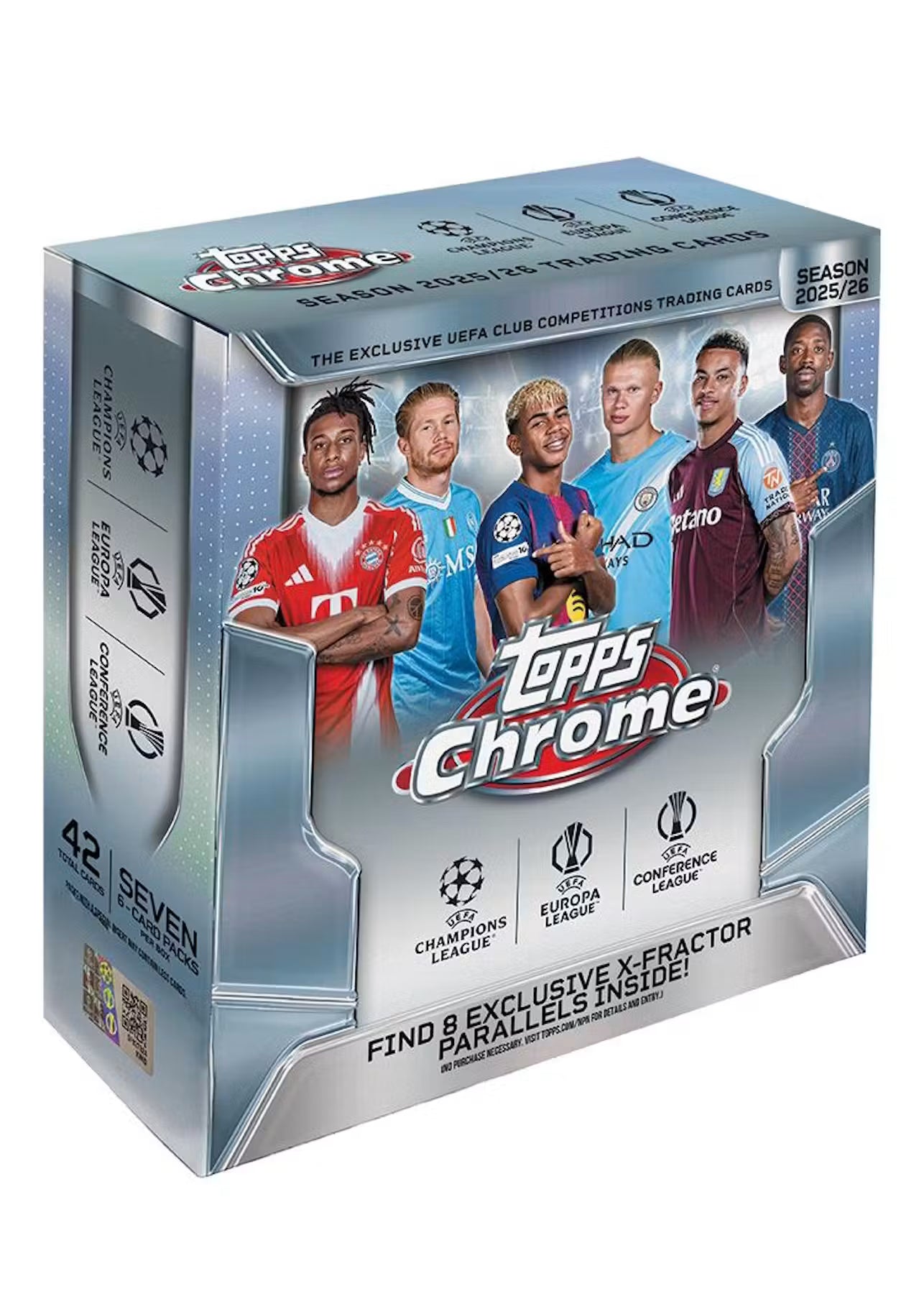 2025/26 Topps Chrome UEFA Club Competitions Soccer Mega Box