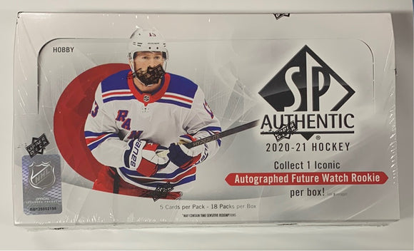 2020-21 Upper Deck SP Authentic Factory Sealed Hobby Box