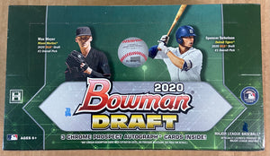 2020 Baseball Bowman Draft Jumbo Hobby Box Factory Sealed
